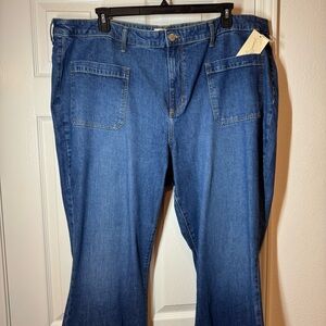 Universal Thread Jeans Plus Size 24 High Rise Flare retro square pockets